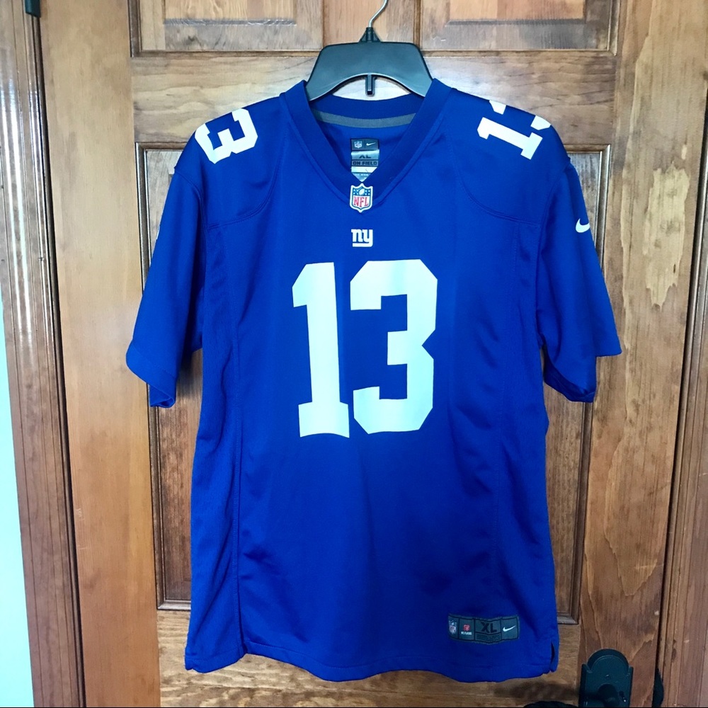 Nike Youth Blue #13 Football Jersey with White Accents